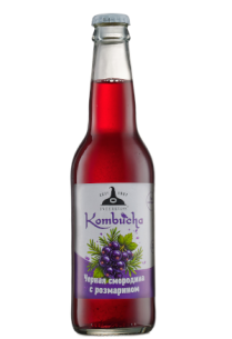 Kombucha Черная смородина с розмарином  INTERVASS® 0,33 л фото 1
