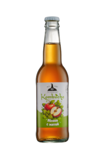 Kombucha Яблоко с мятой INTERVASS® 0,33 фото 1